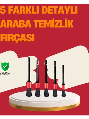 tp Araç Içi Detaylı Temizlik Seti-Araba Jant ve Iç Yüzey Temizlik Fırçaları - Lisinya