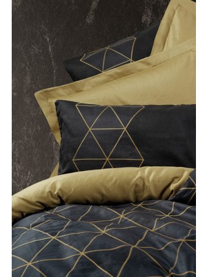 Cotton Box Dark Çift Kişilik Nevresim Takimi Veta Gold