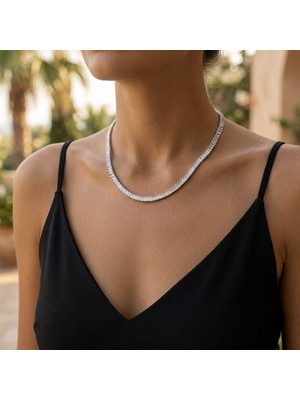 Mith Sb Takı Su Yolu Kolye | 3 mm Paslanmaz Çelik Kolye 40+5 cm