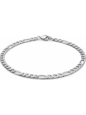 Defne Silver Figaro Zincir Bileklik