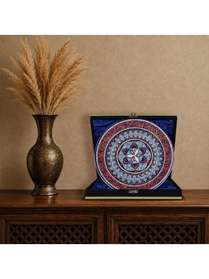 E38 El Işçiliği Çini Tabak 25 cm - 6678