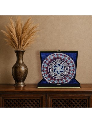 E38 El Işçiliği Çini Tabak 25 cm - 6675
