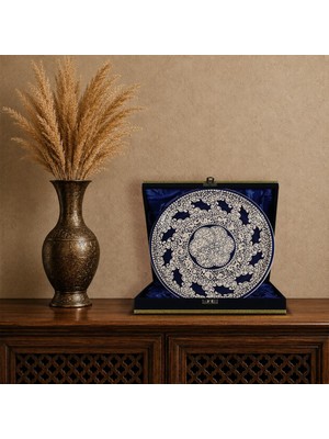E38 El Işçiliği Çini Tabak 25 cm - 6673