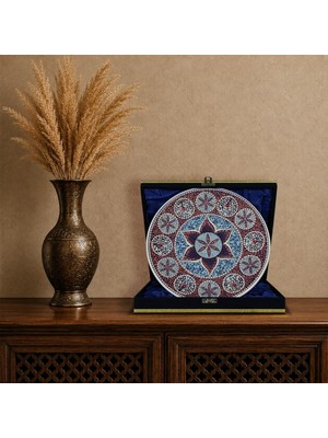 E38 El Işçiliği Çini Tabak 25 cm - 6672