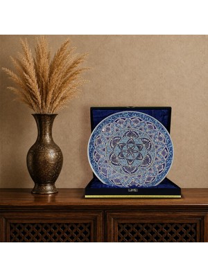 E38 El Işçiliği Çini Tabak 30 cm - 6657