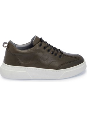 Tergan Haki Hakiki Deri Erkek Sneaker - E25I1AY57167-H48