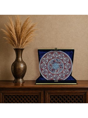 E38 El Işçiliği Çini Tabak 25 cm - 6671