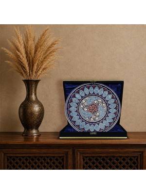 E38 El Işçiliği Çini Tabak 25 cm - 6679