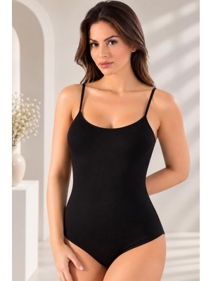 Gd Goldoremi 4056 Kadın Premium Ayarlanabilir Askılı Pamuklu Çıtçıtlı Body Atlet