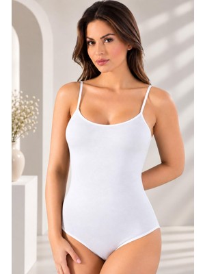 Gd Goldoremi 4056 Kadın Premium Ayarlanabilir Askılı Pamuklu Çıtçıtlı Body Atlet