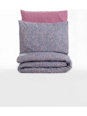 Cotton Box Petite Çift Kişilik Lastikli Çarşaflı Nevresim Takımı Penny Gül Kurusu