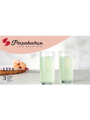 Paşabahçe Leia Long Drink 310 cc 3'lü 5 Adet