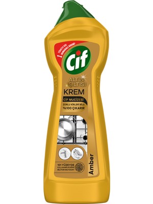 Cif Krem Altın Işıltısı Yüzey Temizleyici AMBER750 ml 5 Adet