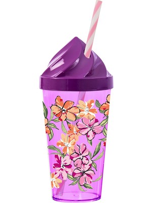 Herevin Tropic Desenli Pipetli Bardak 660 ml 2 Adet