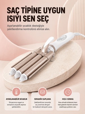 Astraltech Her Saç Tipine Uygun, Hızlı Isınan Bukle Yapıcı – Evde Kuaför Kalitesinde Sonuç Yeni Nesil