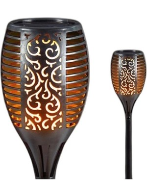 Zamerya Alev Efektli Solar Bahçe Lambası (51 Cm)