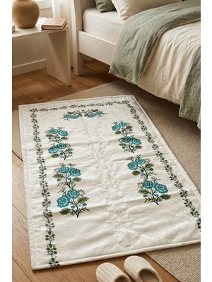 Bezos Kanaviçe Dijital Baskılı Kadife Tek Seccade 70X110CM