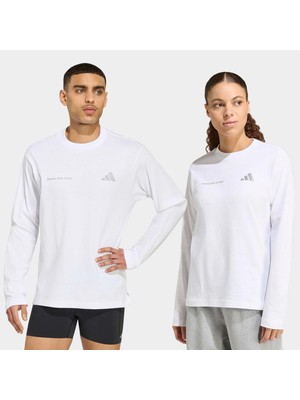 Adidas ADI365 Running Community Culture Beyaz Uzun Kollu Tişört (KS0488)
