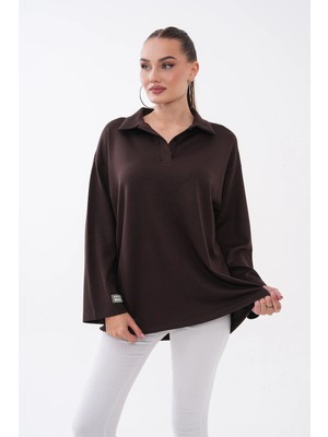 Mega Life Kolu Armalı Polo Yaka Oysho Tunik