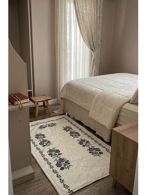 Bezos Kanaviçe Dijital Baskılı Kadife Tek Seccade 70X110CM