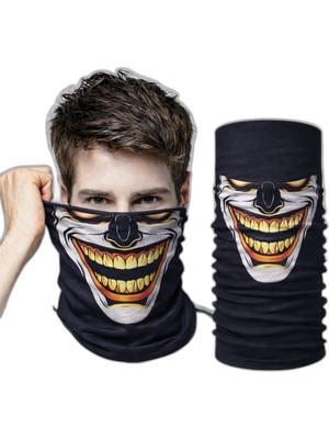 Zamerya Joker Gülüşlü Baf Maske – Çok Amaçlı Boyunluk Bandana 3 No