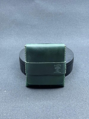 Oakco Leather Hakiki Deri Yeşil El Yapımı Kapaklı Kartlık