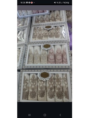 Bezos 6lı Kutulu Havlu Kahve