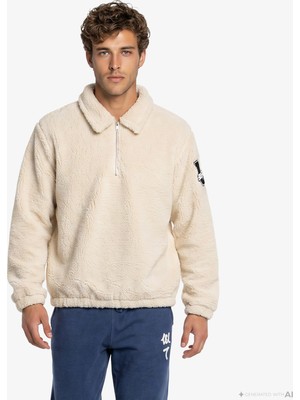 United4 Unıted4 Regular Fit Erkek Krem Sweatshirt.tas