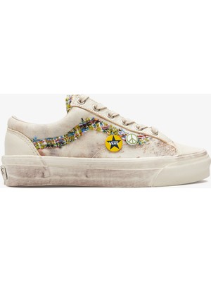 Vans Premium Old Skool 36 Kadın Krem Sneaker.-