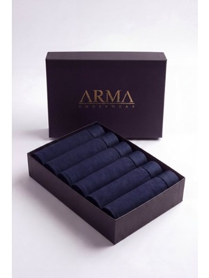 Arma Yıldız Erkek Premium Bambu Boxer 6'lı Hediye Kutulu Damat Bohçası ve Çeyiz Seti