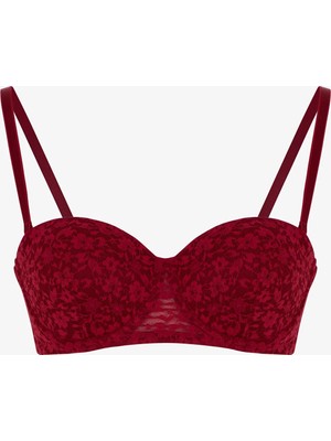 Penti Bordo Bloom Dantel Pedli Sütyen