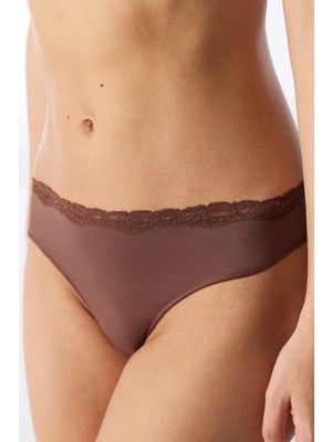 Penti Kahverengi Cream Slip Külot