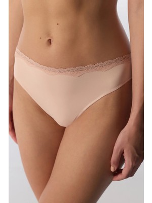 Penti Gül Kurusu Cream Brazilian Külot