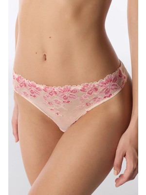Penti Açık Pembe Çiçekli Tanga