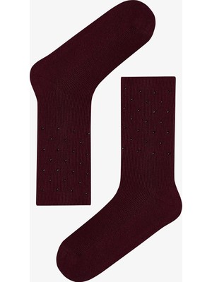 Penti Bordo Mini Stone Soket Çorap
