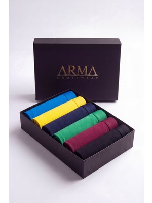 Arma Yıldız Erkek Premium Bambu Boxer 6'lı Hediye Kutulu Damat Bohçası ve Çeyiz Seti