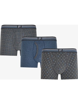 Penti Erkek Blend Çizgili 3'lü Boxer