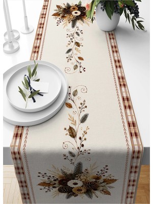 Bertille Home Sonbahar Serisi 140X40 cm Dijital Baskılı Runner (Halloween Autumn)
