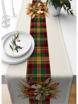 Bertille Home Sonbahar Serisi 140X40 cm Dijital Baskılı Runner (Halloween Autumn)