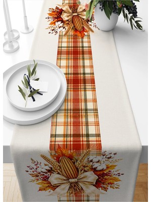 Bertille Home Sonbahar Serisi 140X40 cm Dijital Baskılı Runner (Halloween Autumn)
