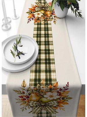 Bertille Home Sonbahar Serisi 140X40 cm Dijital Baskılı Runner (Halloween Autumn)