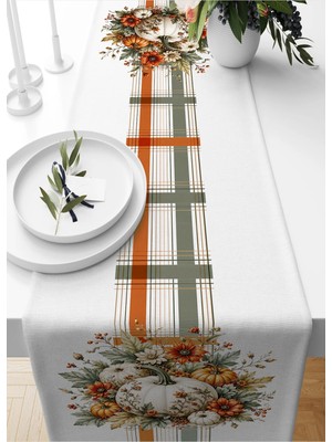 Bertille Home Sonbahar Serisi 140X40 cm Dijital Baskılı Runner (Halloween Autumn)