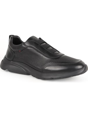 Libero L6002 Hakiki Deri Delikli Ultra Hafif Eva Taban Erkek Bağcıksız Casual Sneaker