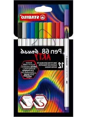 Velora Premium Keçeli Kalem Seti, 12 Renk Seçeneği ile Sanat Için
