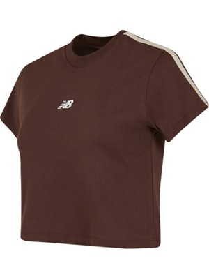New Balance WNT3626 Kahverengi Kadın Tişört