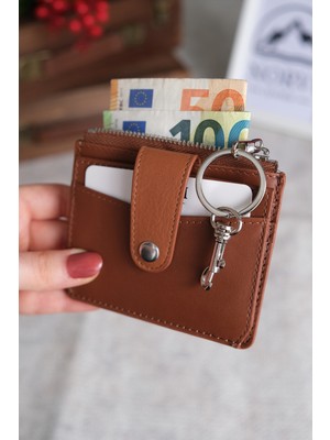 Norvi Leather Çıtçıtlı Fermuarlı Kartlık 1253