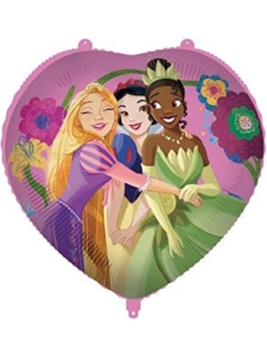Balonevi 3 Adet Princess Live Your Story Folyo Balon 46 cm Kalp