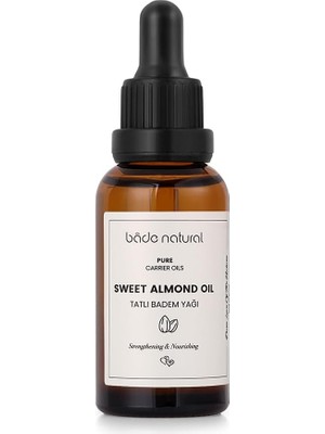 Natural Tatlı Badem Yağı Soğuk SIKIM%100 Saf 30 ml