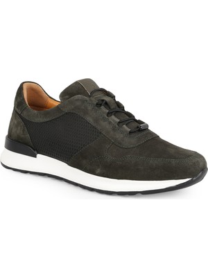 Libero L5879 Hakiki Süet Deri Hızlı Kilit Bağcık Şok Emici Hafif Taban Erkek Casual Sneaker