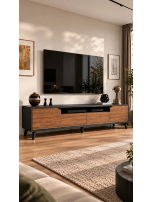 VM VERTEX MOBİLYA Legno Premium 180CM Modern Tv Ünitesi Ant-Cvz